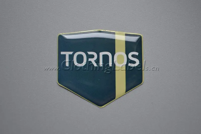 Custom clothing stickers, 3D stickers, brand logo printing, with expoxy