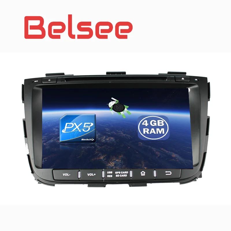 Top Belsee 2013 2014 Kia Sorento Android 8.0 PX5 Octa Core IPS Screen Car Stereo Autoradio GPS DVD Multimedia Player Mirrorlink BT 2