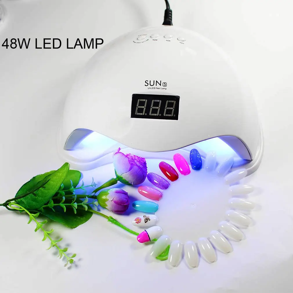 SUNUV SUN5 48 Вт двойная светодиодная УФ лампа для ногтей Сушилка Гель лак
