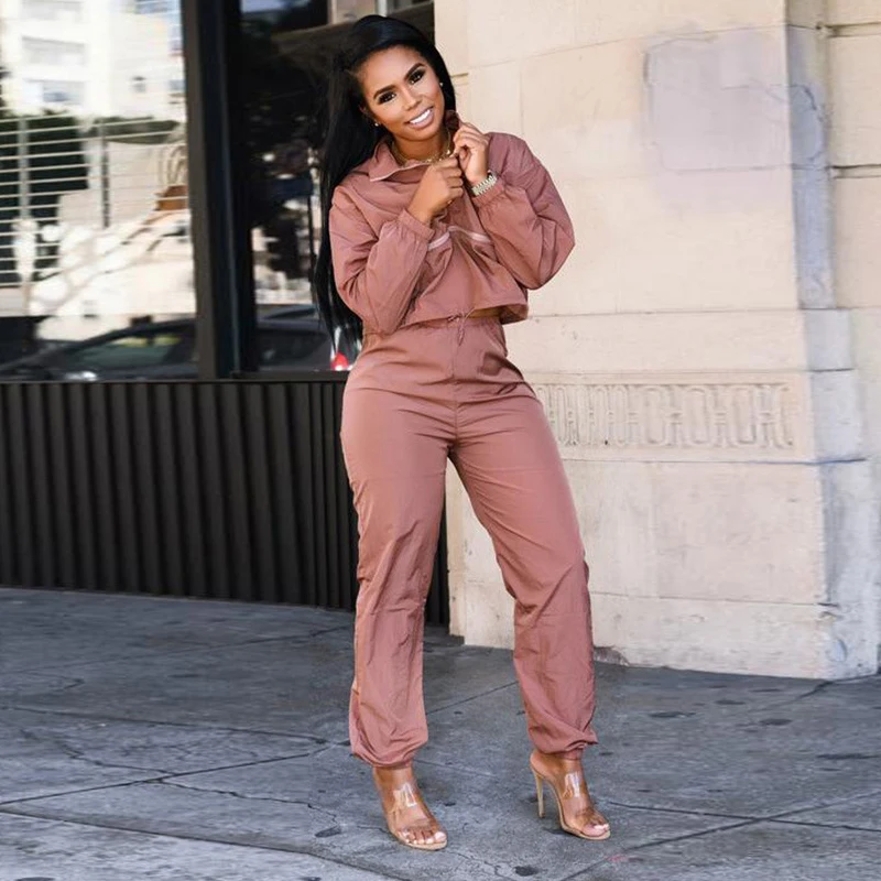 

Women Tracksuit 2018 Autumn Winter Fashion New Hooded Sweatshirt Long Sleeve Crop Top And Pants Suit Two Piece Clothing Set 2019