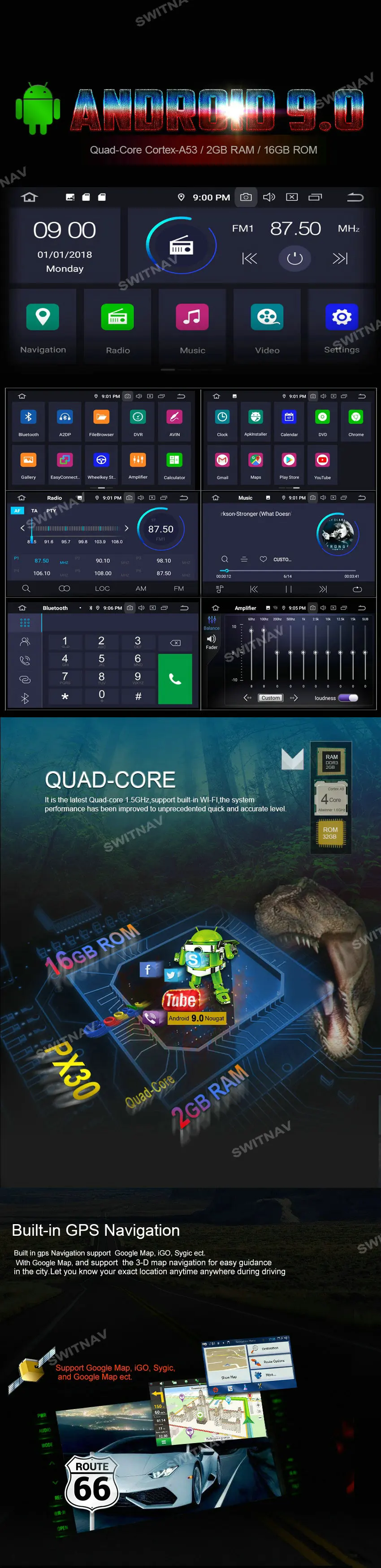 Top Quad-Core Android 9.0 CAR DVD Player For OPEL INSIGNIA 2014 car multimedia AUTO support DVR WIFI DAB OBD 8