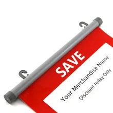 80 см подвесной потолок плакат висячий клип картина прокрутки реклама вешалка для плакатов лента зажим для баннера рельсы знак этикетки флагодержатель