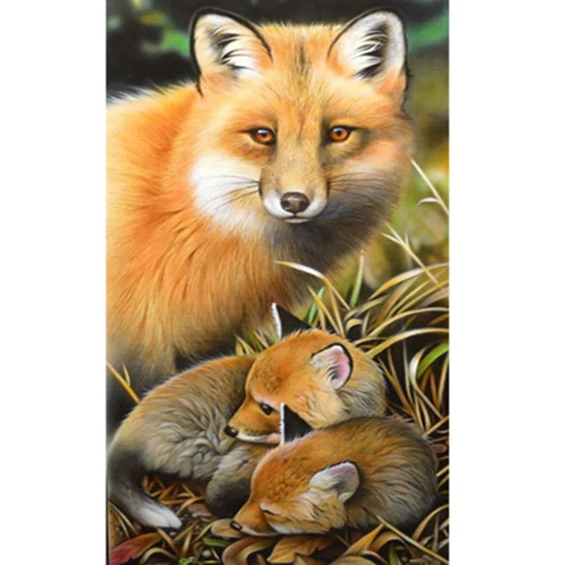 Aliexpress.com : Buy NEWDIY The fox baby 5D diamond embroidery crystal