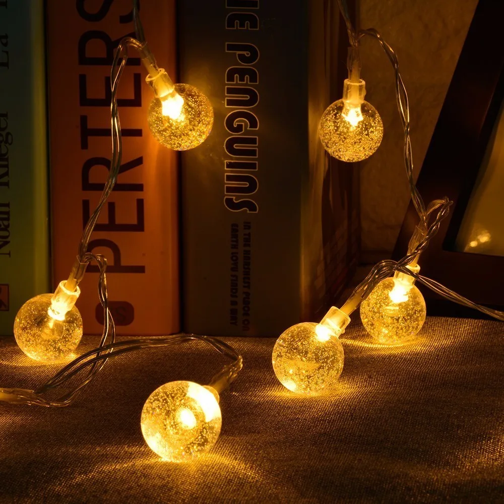 2.2M Light Balls 20 LED String Battery Powered Garlands Holiday Party Patio Garden Christmas Decoration Fairy Lights | Лампы и