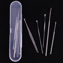 5 шт./компл. из нержавеющей стали для чистки ушей, кюретка для удаления ушей, ложка для чистки ушей, инструмент для спиральной чистки ушей 5 шт./компл. из нержавеющей стали для чистки ушей, кюретка для удаления ушей, ложка для чистки ушей, инструмент для спиральной чистки ушей