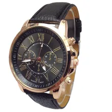 2017 NEW Women watch and men watch Roman Numerals Faux Leather Analog Quartz Wrist Watch relojes mujer kol saati Oct17