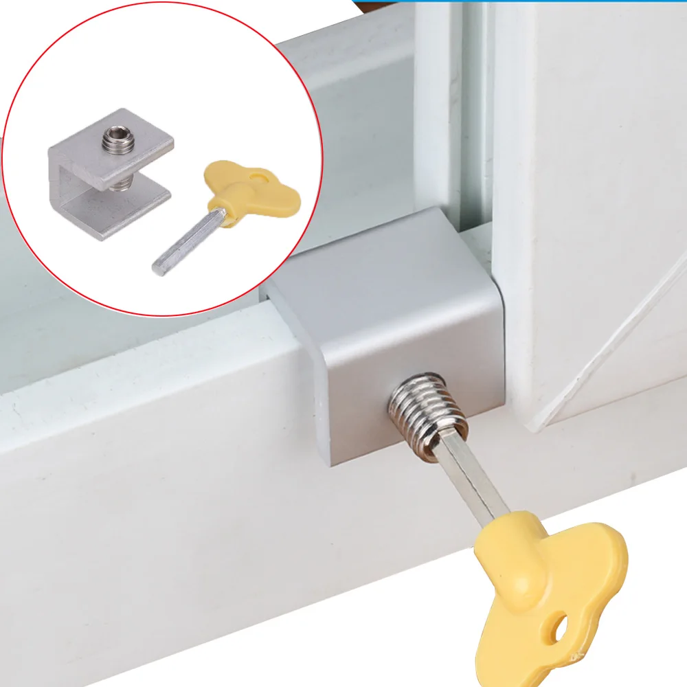 

Anpro Baby Safety Lock On Window Children Protection Cabinet Locks Straps Wardrobe Anti-pinch Wings Baby Safety Lock