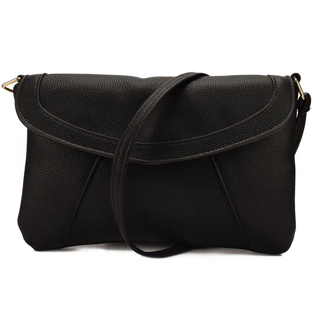 

JIARUO Vintage Slim Thin Women Leather messenger bag envelope Crossbody bag for ladies mini shoulder bag handbag purses hand bag