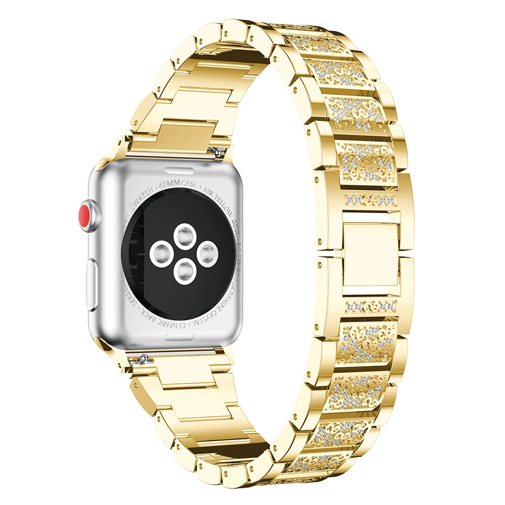 Браслет для Apple watch band 4/3/2/3 38 мм 44 блестящий ручной работы мужчин и женщин ремешок