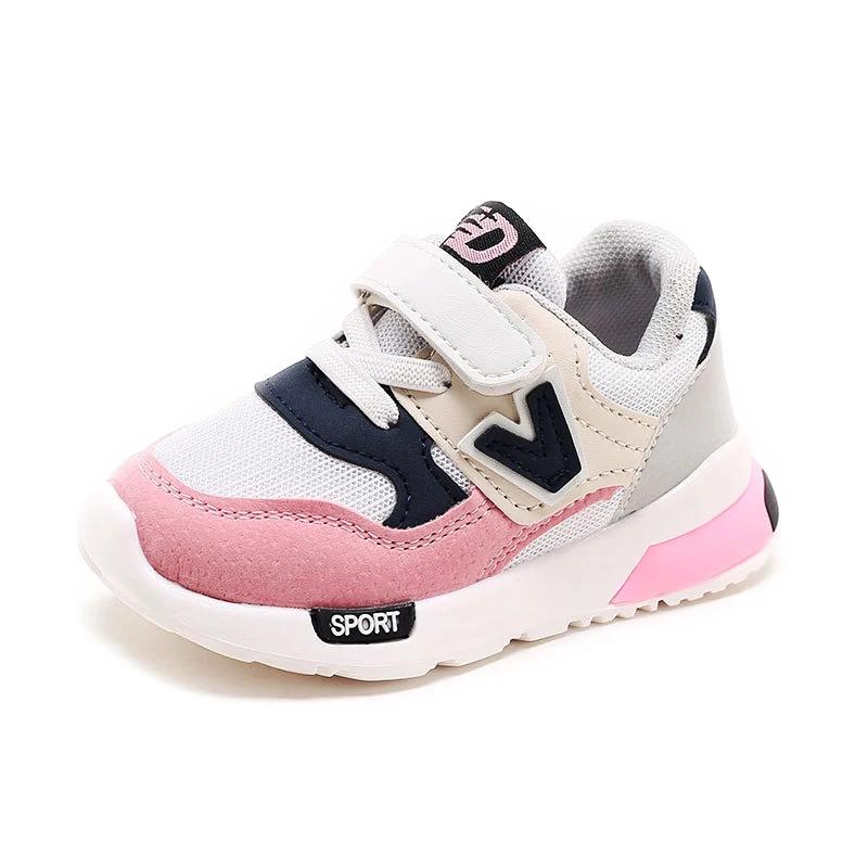 

2019 Fashion Hot Sale Kids Shoes For Boys Girls Unisex Toddler Sports Shoes Children Casual Sneakers Soft Air Mesh V-letter New