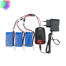 7.4v 1500mah Lipo battery batteries 3pcs and charger for Feilun FT009 2.4G RC Racing boat Spare Parts wholesales