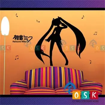 

Hatsune Miku wall stickers animation silhouette notebook / body / switch wall stickers