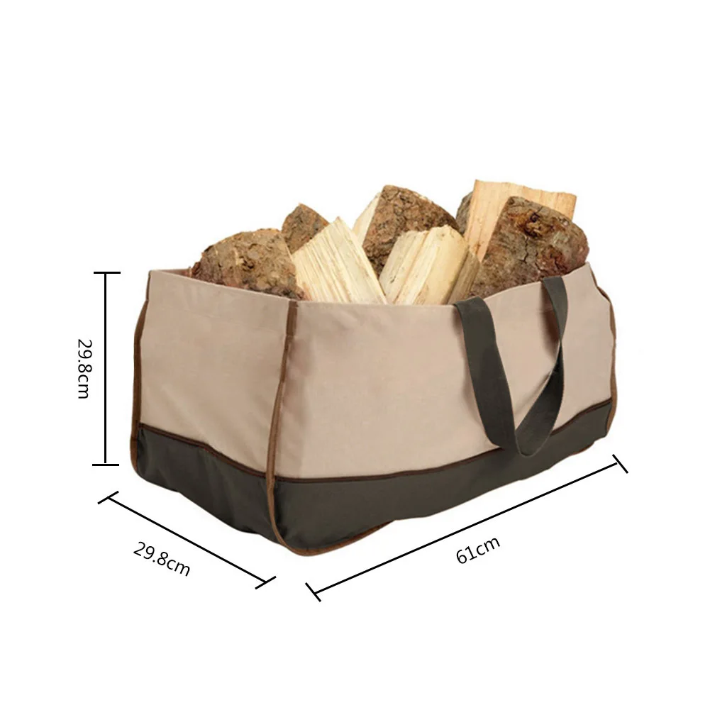 Большая емкость Оксфорд ткань бревна Перевозчик огонь деревянные подставки для хранения дров посылка Сумка-переноска держатели для переноски 2 ручки сумка