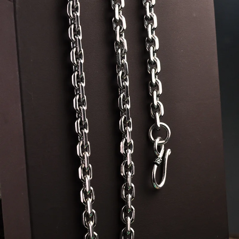 925 Серебряное мужское MS, импортное тайское серебряное ожерелье, индивидуальный стиль, восстановление древних способов, kong, модная Серебряная цепочка, джокер