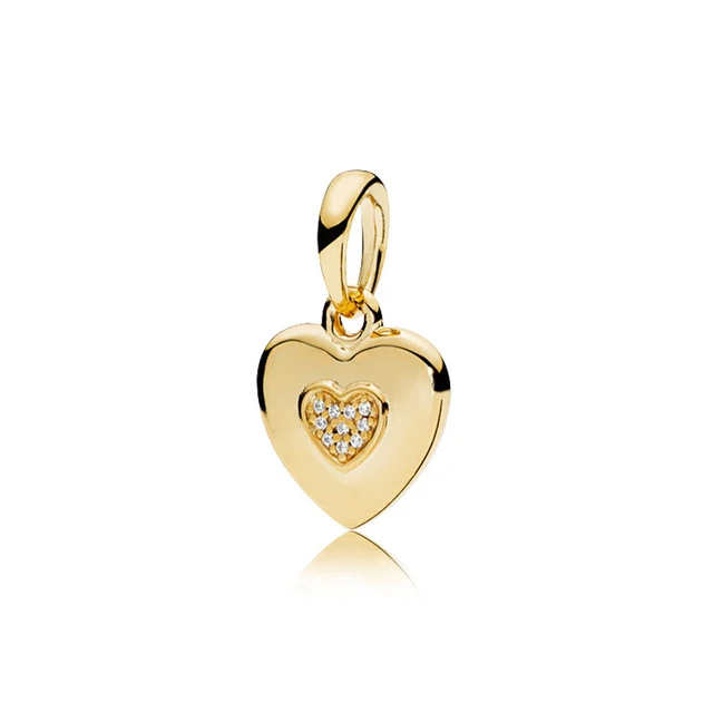 

Fanier 100% 925 Sterling Silver 1: 1 367376cz Original tipo British Heart Pin From Vintage Jewels Free Freight Women