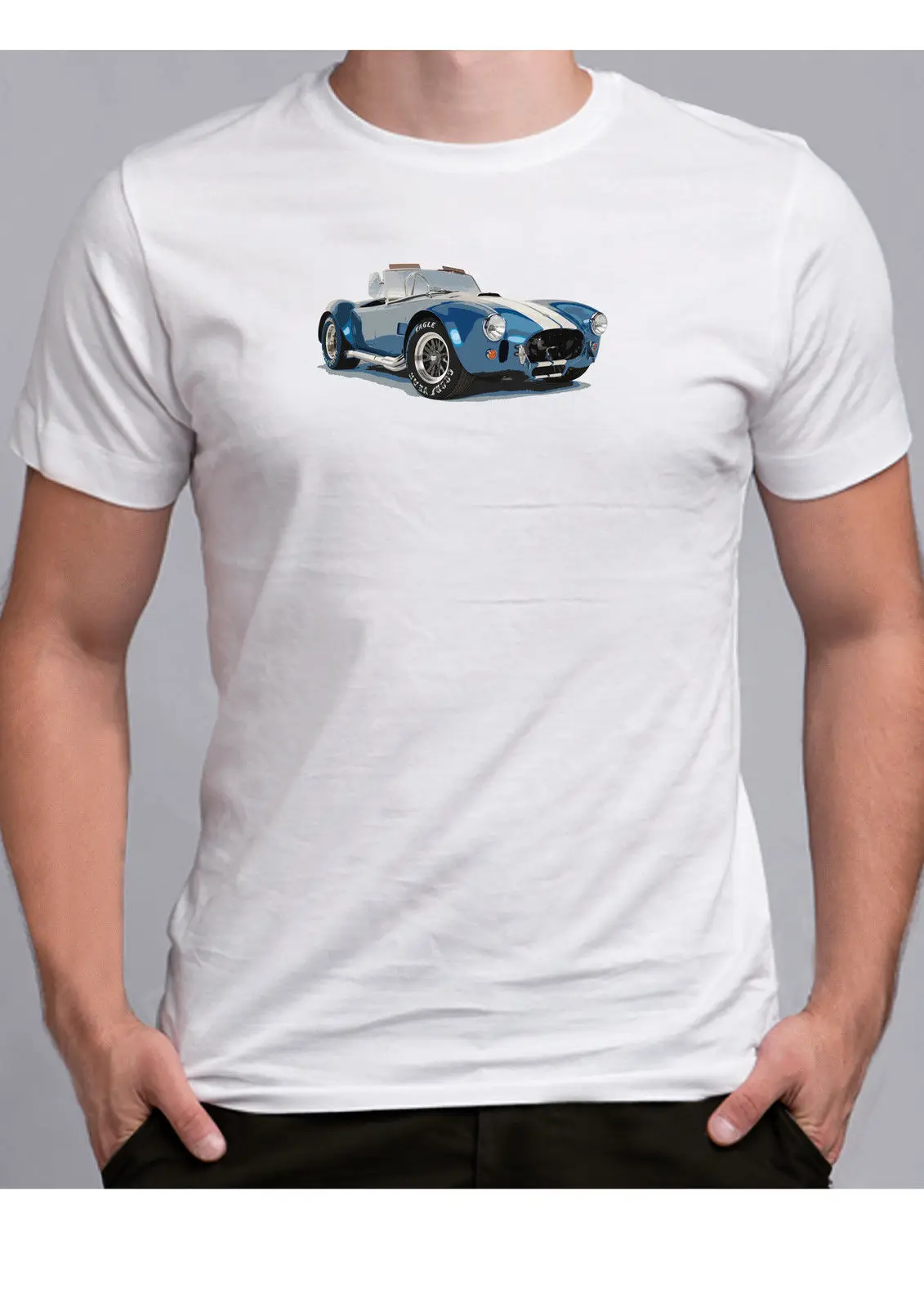 Новинка 2019 модная популярная футболка летняя стильная забавная Shelby Cobra с принтом