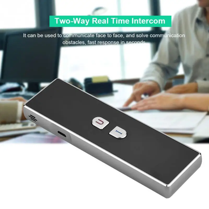 

Portable Translator 2.4G Wireless Interpreter Intelligent Translation Two-Way Real Time Voice Translator Multilingual Translator