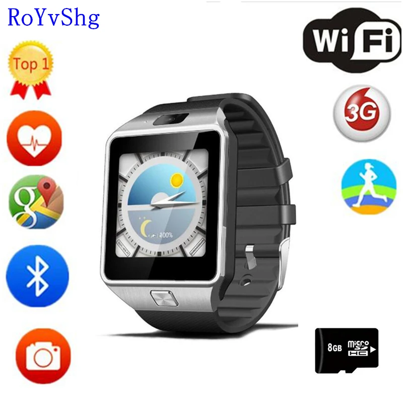 

QW09 Smart Watch Android 4.4 MTK6572 3G WIFI Dual Core 512MB RAM 4GB ROM Bluetooth Smartwatch For IOS Android PK GT08 DZ09