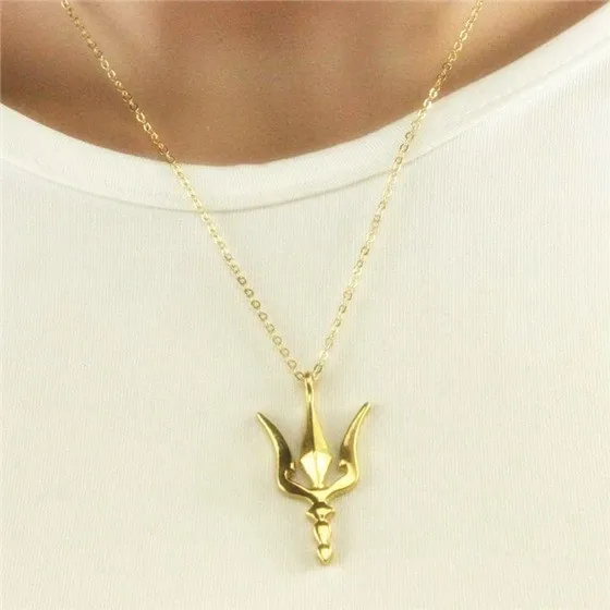 Украина символ Trident ожерелье Нептун греческий копье олимпийцы Trident якорь Poseidon's кулон оружие ожерелье ювелирные изделия