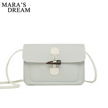 

Mara's Dream 2019 Female Bag Small Fresh Personality Lock Solid Color Mobile Phone Bag Purse Simple Shoulder Small Square Bag
