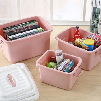 

Plastic With Cover Debris Children's Toys Storage Box Home Bedroom Bed Bottom Table Toys Finishing Underwear Clothes Storage Box