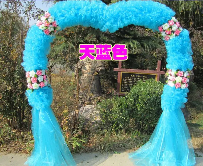 

New wedding arch wedding happiness door silk flower