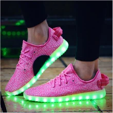 Men Led Shoes 7 Colors Led Luminous Men High Top Led Shoes For Adults Usb Charging Led Lights Up Shoes
