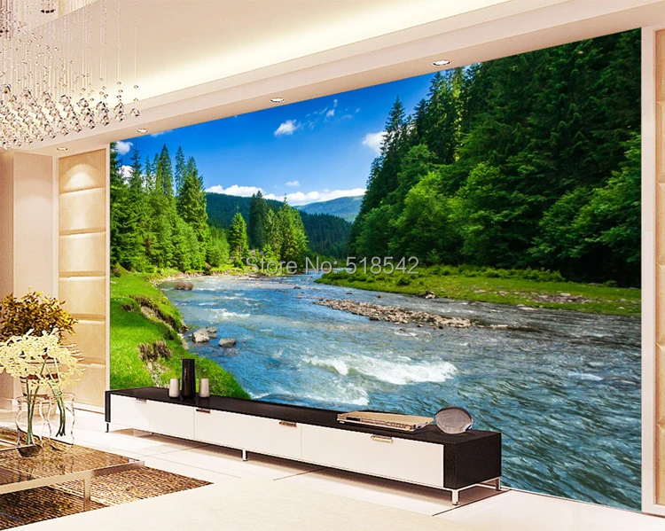 Papel de parede foto personalizada 3d, natureza,