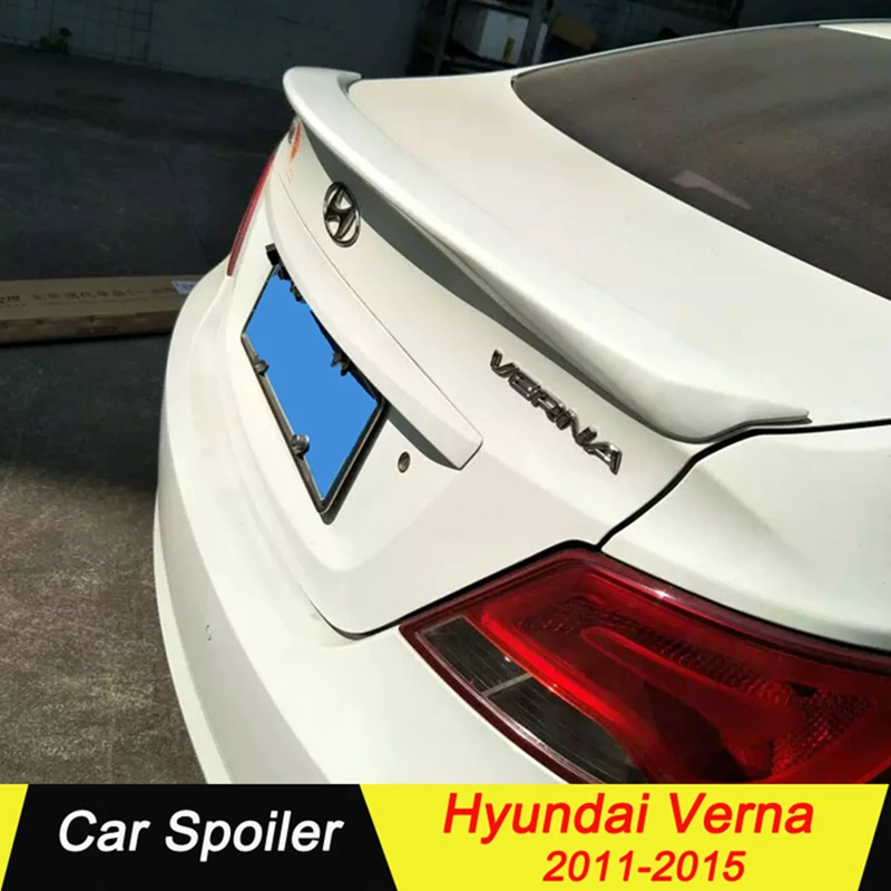 

Fit For Hyundai Verna 2011 2012 2013 2014 2015 ABS Spoiler car rear trunk spoiler for Hyundai Verna