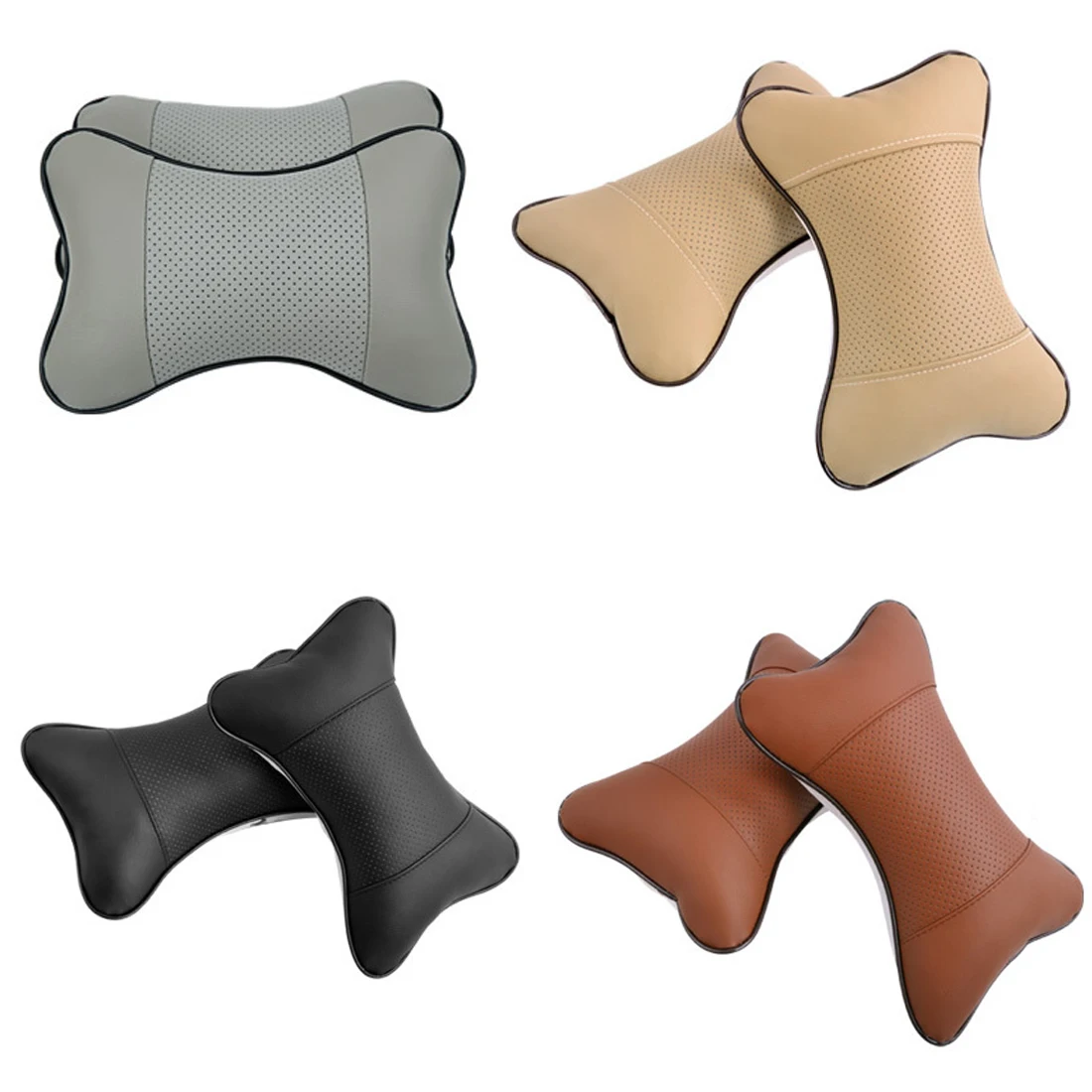 2pcs Hot Sale Dewtreetali Car Headrest Pillows Breathable Car Neck