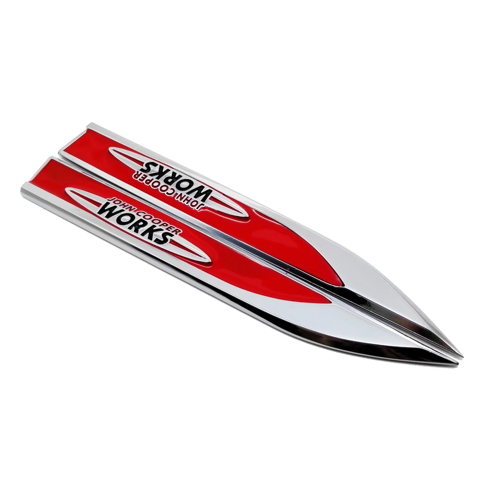 

Auto Decoration Car Metal Sticker WORKS Emblem for Mini Cooper S R50 R52 R53 R56 R57 F56 Countryman Paceman Clubman JCW Roadster