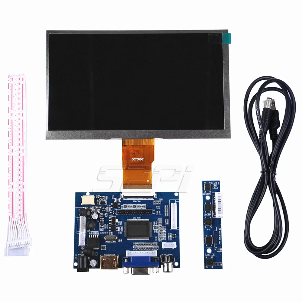 Kit de Tela do Monitor Lcd com Placa de Unidade Toda a Plataforma pc Windows Hdmi Vga 2av 52pi Raspberry pi b - Imagem 2