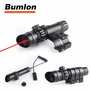 

New Red Dot Laser Sight Outside Adjust Rifle Gun Scope 2 Switch Rail Mounts For Pistol Rifle Air Gun HT3-0004R