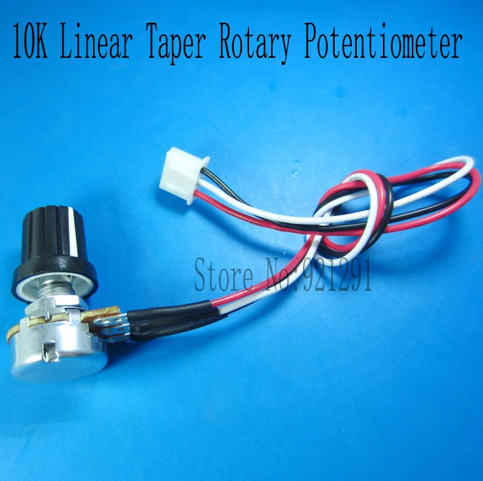 10pcs/lot New brand 10K OHM Linear Taper Rotary Potentiometer 10KB B10K