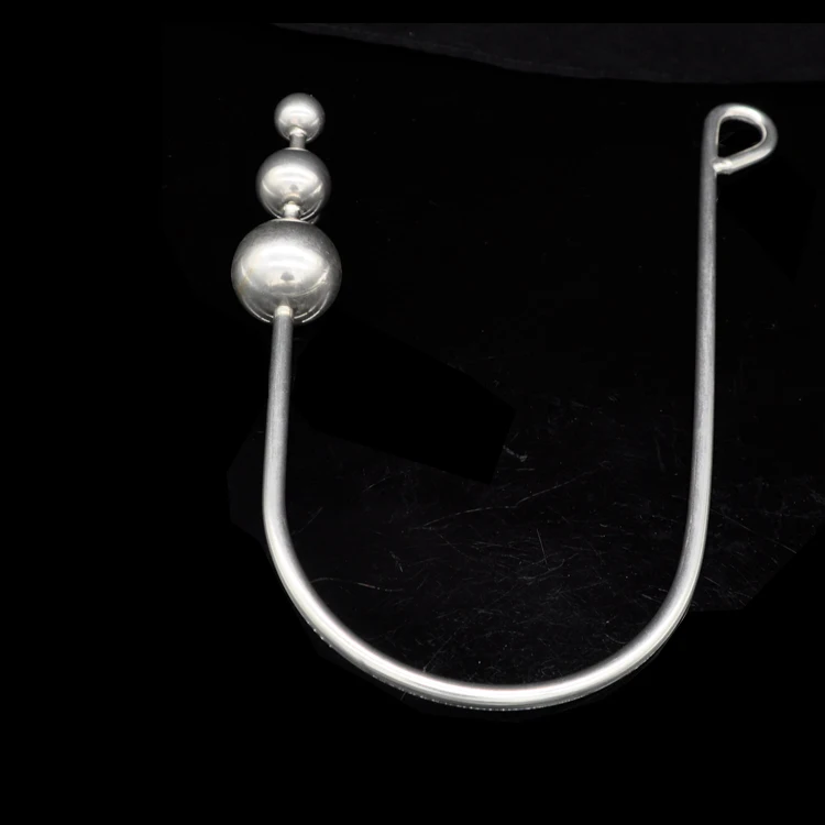 Male&Female Chastity Anal Plugs,Anal Hook with 3 balls,Adult Game,Butt Anal Sex Toys,Anus Beads