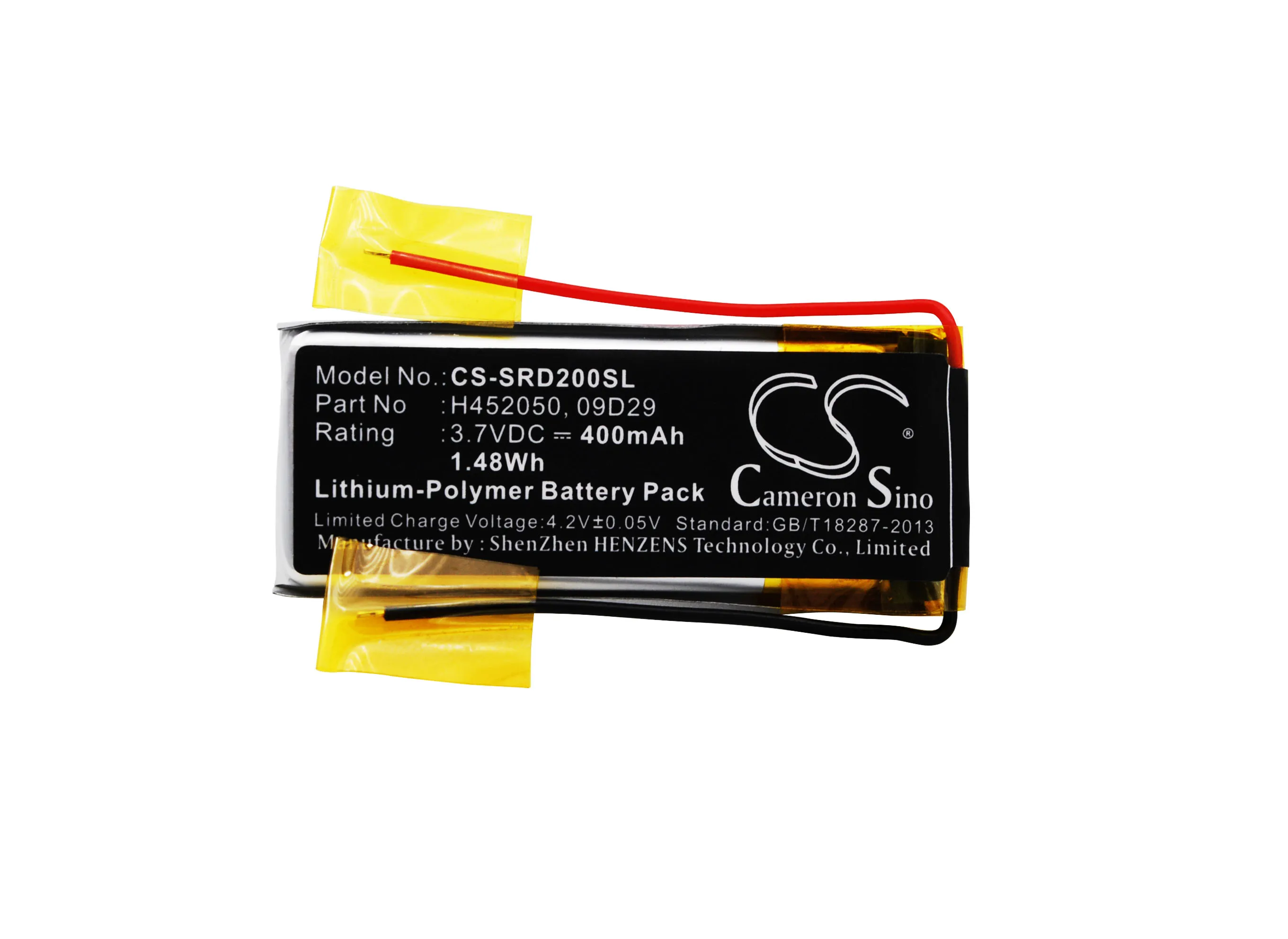 Аккумулятор Cameron Sino 400 мАч 09D29 H452050 для Cardo Q2 pro Scala Rider Multiset Q2|Цифровые аккумуляторы| |