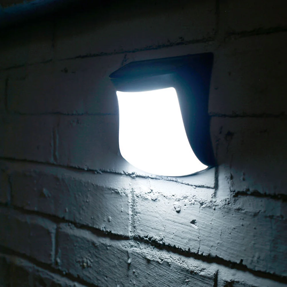 

2pcs/lot ABS Waterproof Garden Pathway Stairs Lamp Light 3 LED Solar Outdoor Lighting Outdoor Landscape Lawn Lamp 10.5*4*10CM