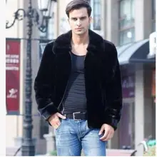 Горячая Распродажа новое зимнее пальто из искусственного меха для мужчин черная теплая Модная мягкая и удобная куртка с капюшоном из кроличьего меха размера плюс 4XL