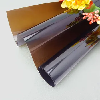 

Custom Size Thermal Insulation Window Film Raamfolie Drop-Shipping Brown Tea Color Two Side UV-Proof One Way Mirror Film 150cm