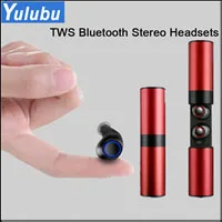 Классический S2 TWS Bluetooth 4,2& 5,0 гарнитура стерео музыка наушники Встроенный микрофон маленький беспроводной наушник с 850 мАч перезаряжаемый аккумулятор