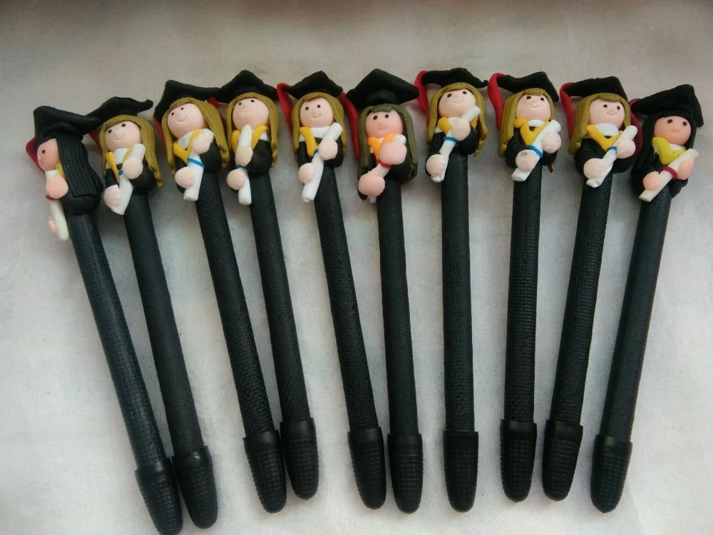 1PC polymer clay doctor nurse character ballpoint pen promotional hospital gift pen creative novelty pen