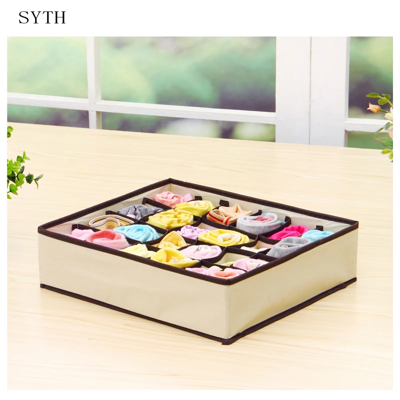 

SYTH Multi-size Underwear Bra Organizer Storage Box Drawer Closet Organizers Boxes For Underwear Scarfs Socks Bra Home Storage