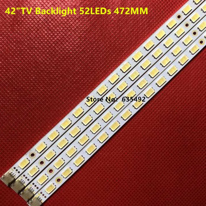 100% New 472MM 4 PCS LED Backlight strip 52LEDs 42T09-05B for 73.42T09.005-4-SK1 73.42T09.004-4-SK1 For T420HW07 ITV42839E | Лампы и