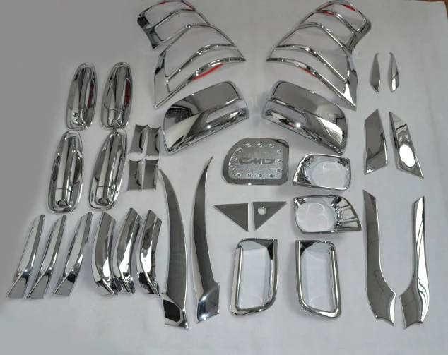 

Хромированные ABS Чехлы для внешних аксессуаров, полный комплект декора для toyota Prado FJ150 2010-2013