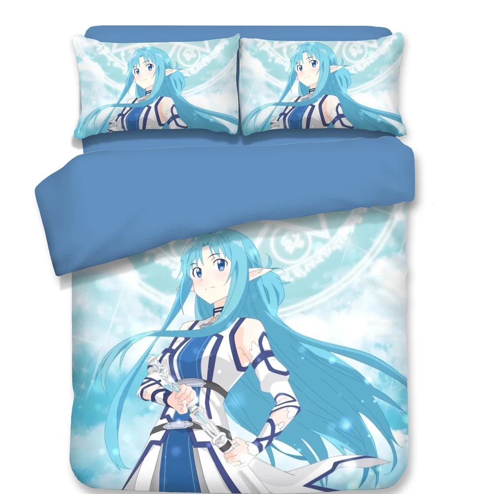 

Sword Art Online Japanese Anime Duvet Cover with Pillowcase Twin Full Queen King Single Double Size Bedding