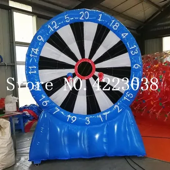 Online Free Shiping Commercial Portable Inflatable Football Dart, Inflatable Soccer Goal Target With Air Blower
