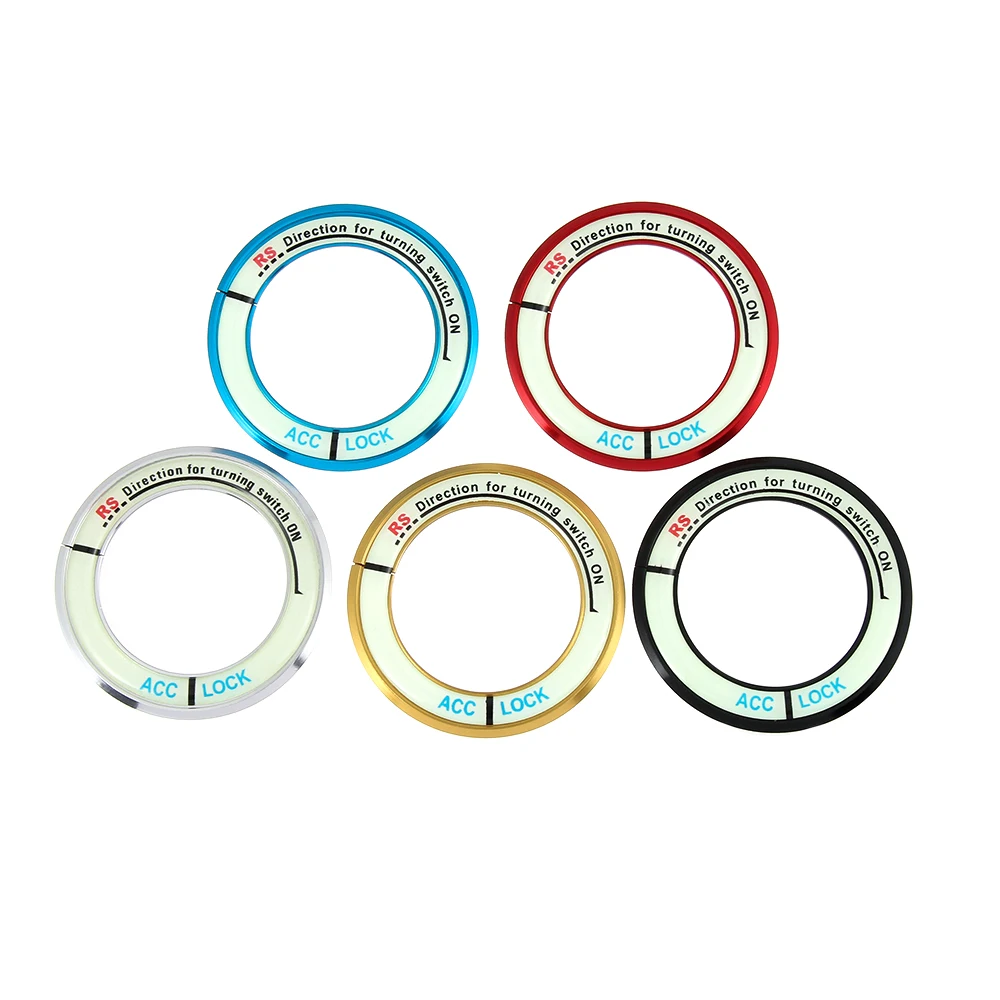 

Alloy Car Ignition Switch Cover Auto Accessories Car Stickers Luminous Circle Light Decoration For COROLLA LEVIN