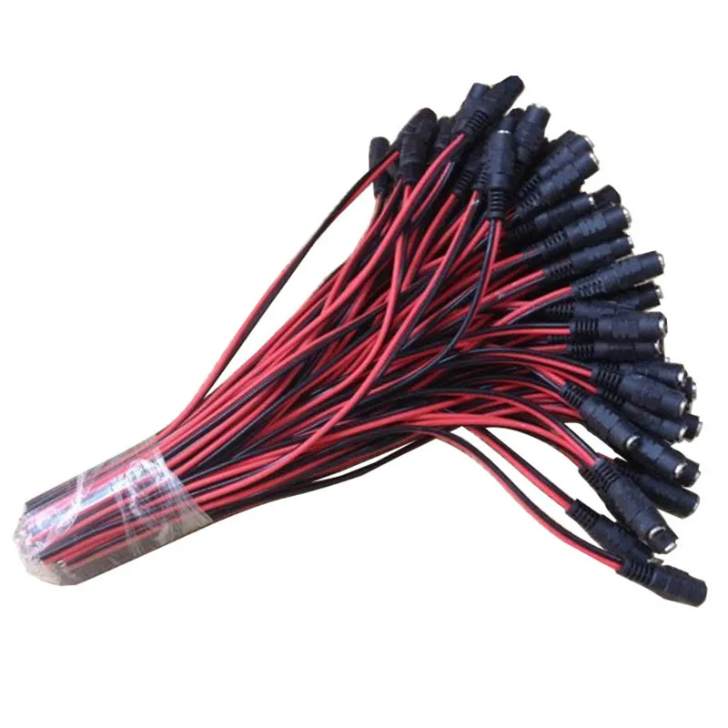 

Mayitr 5pair 12V 5.5*2.1mm Male+Female DC Power Socket Plug Connector Cable Wire for Led Driver/ Strip Connector/ CCTV Camera