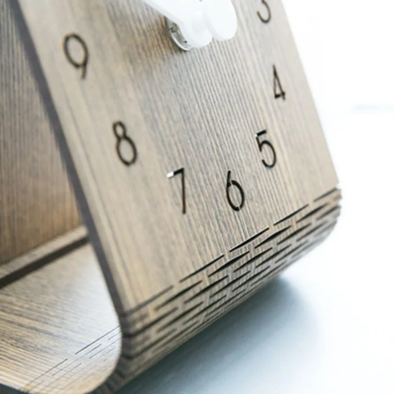 ABFP креативные деревянные настольные часы современный дизайн украшения спальни настольные часы для студентов офисные настольные часы домашний декор