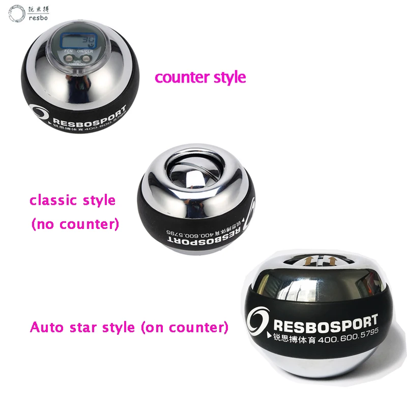 48LBS GYRO Strengthen Super Power Wrist Ball Metal Forearm Muscle Training Pressure Relieve Ball Gyroscope Force Exerciser Ball